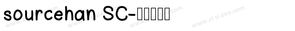 sourcehan SC字体转换